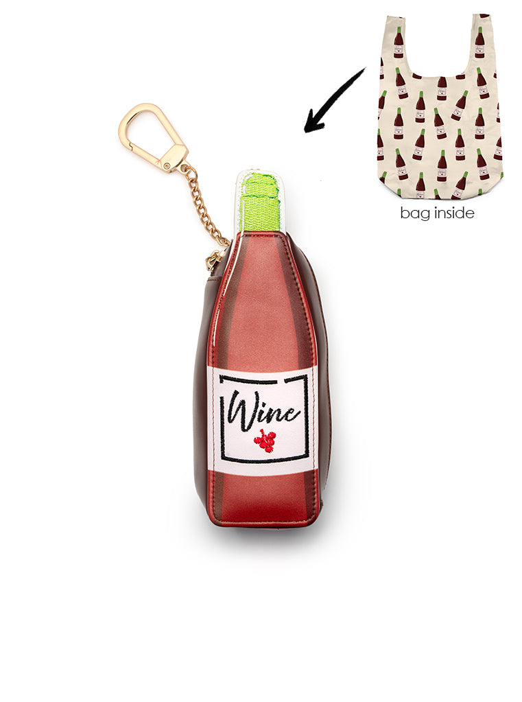 Living Royal Wine 2 In 1 Bag Charm + Shopper Bag