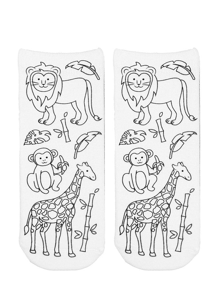 Living Royal Zoo Coloring Socks