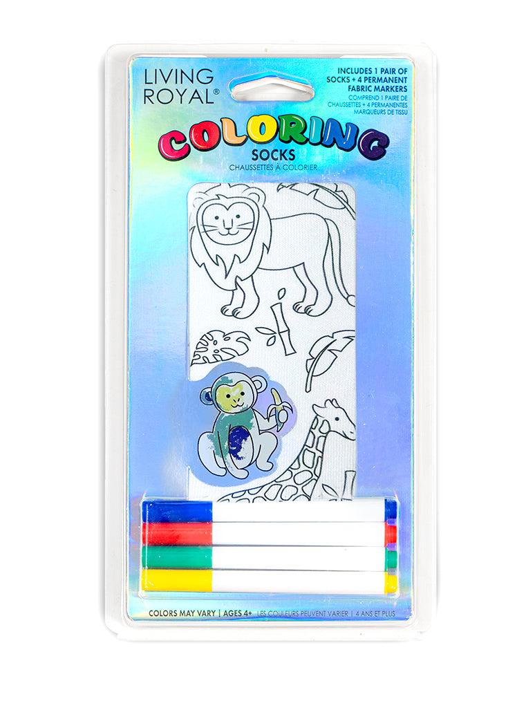 living royal Zoo Coloring Socks