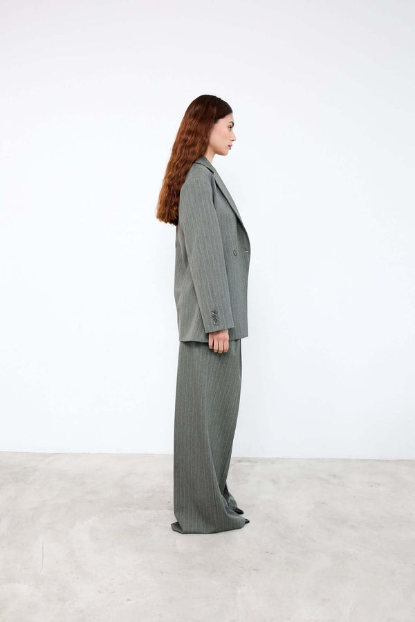 Livthelabel CAMILLE PANTS | Green Pinstripes