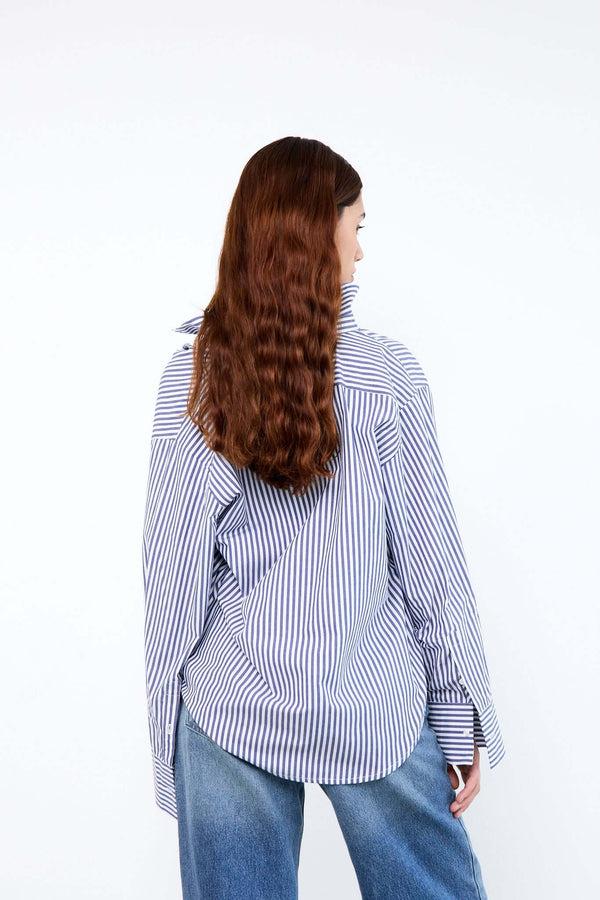 Livthelabel ELLE SHIRT | Blue Striped