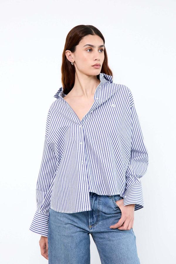 livthelabel ELLE SHIRT | Blue Striped