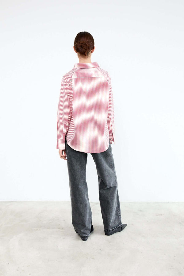Livthelabel ELLE SHIRT | Red Striped