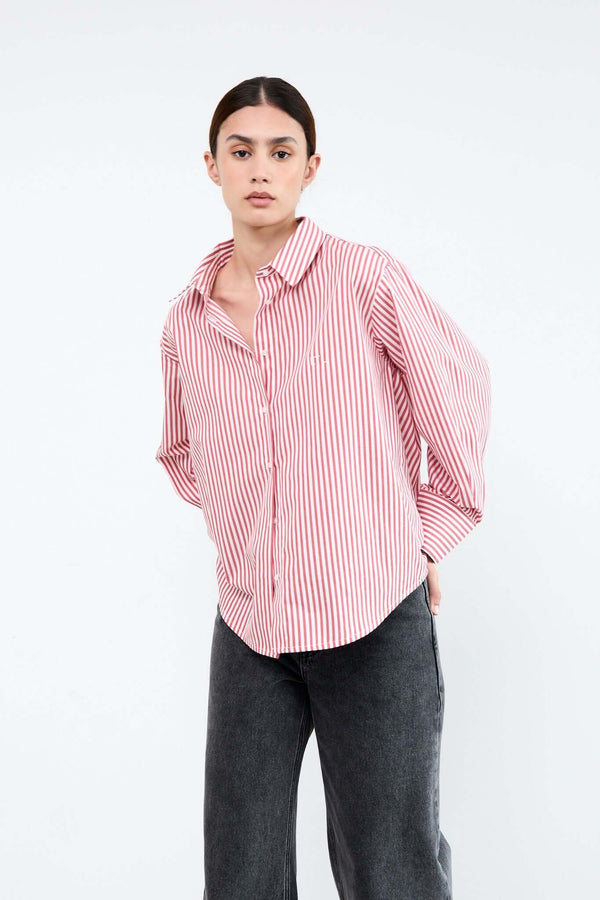 livthelabel ELLE SHIRT | Red striped