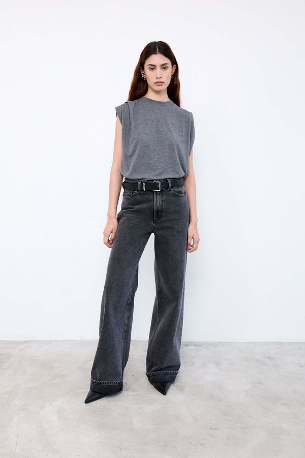 livthelabel INDIA TOP | Antracite