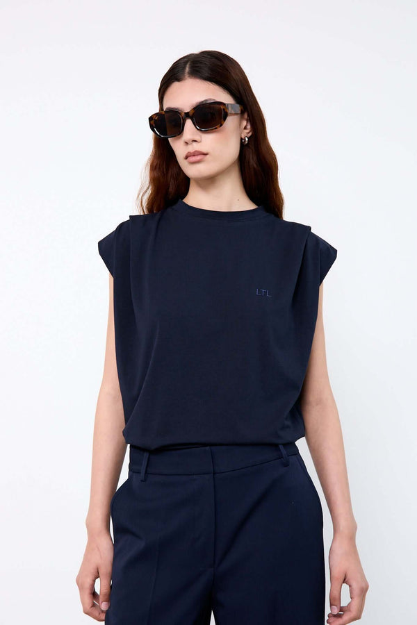 livthelabel INDIA TOP | Navy