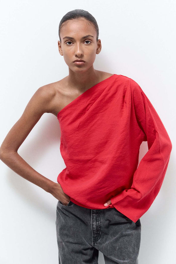 Livthelabel JACQUELINE BLOUSE|Red