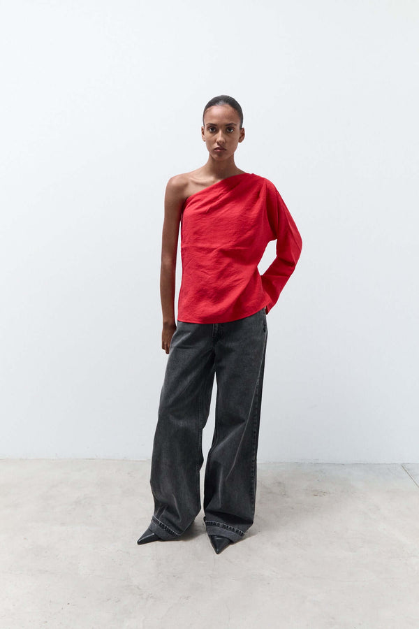 livthelabel JACQUELINE BLOUSE|Red