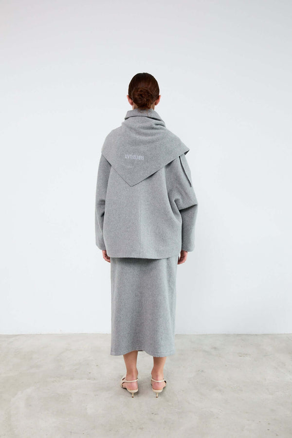 Livthelabel JANA SKIRT|Mid Grey