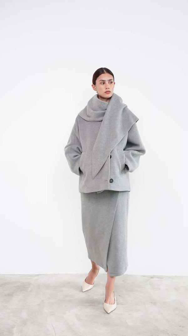 Livthelabel JANA SKIRT|Mid Grey