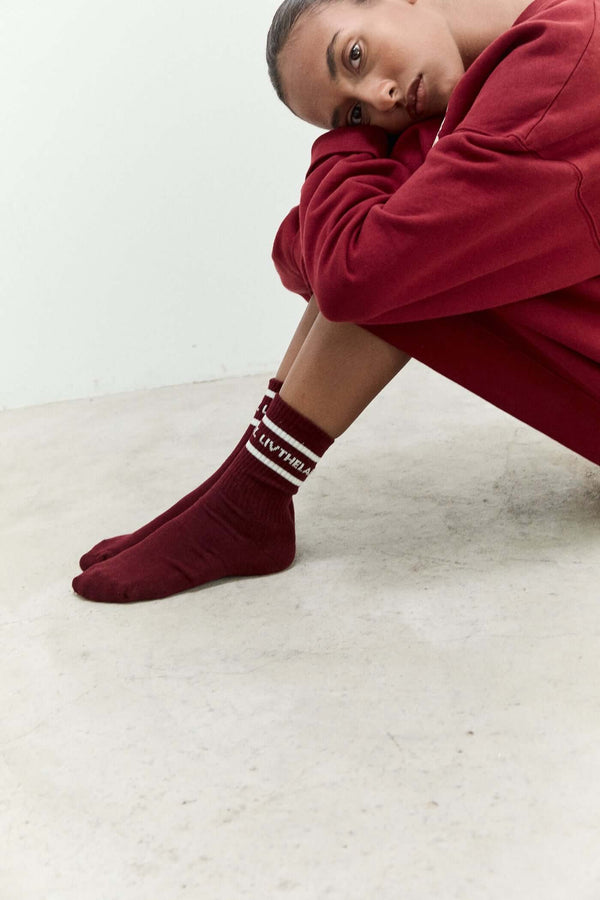 livthelabel LIVTHELABEL - Socks TU Burgundy