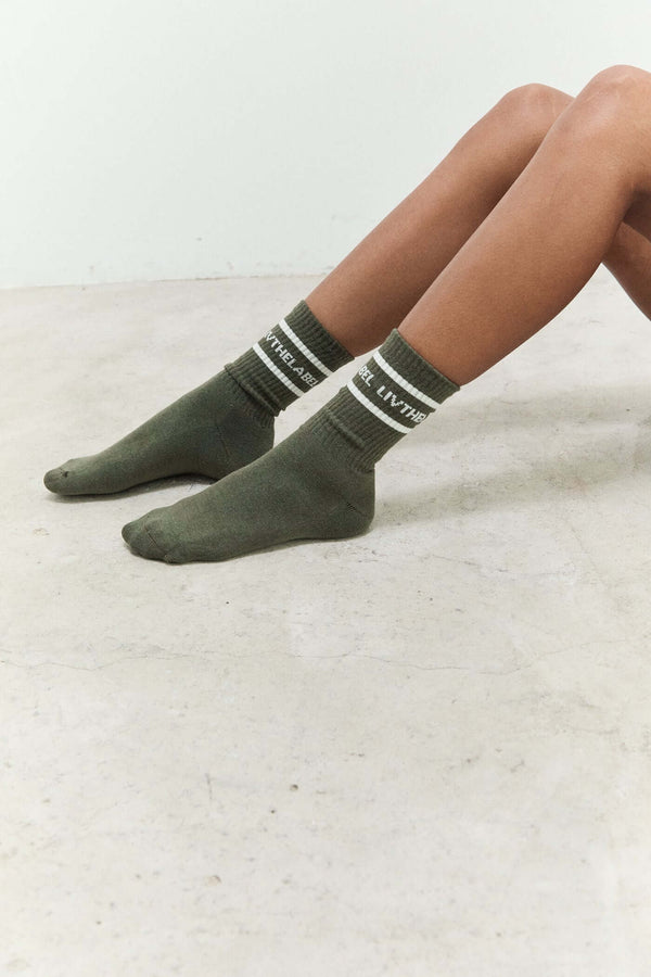 Livthelabel LIVTHELABEL - Socks TU Kaki
