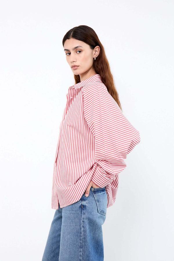 Livthelabel MILEY SHIRT | Red Striped
