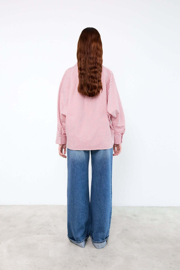 Livthelabel MILEY SHIRT | Red Striped