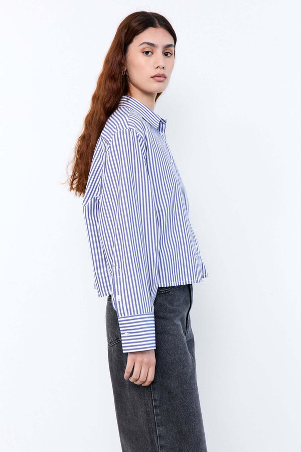Livthelabel PIPPA SHIRT | Blue Striped