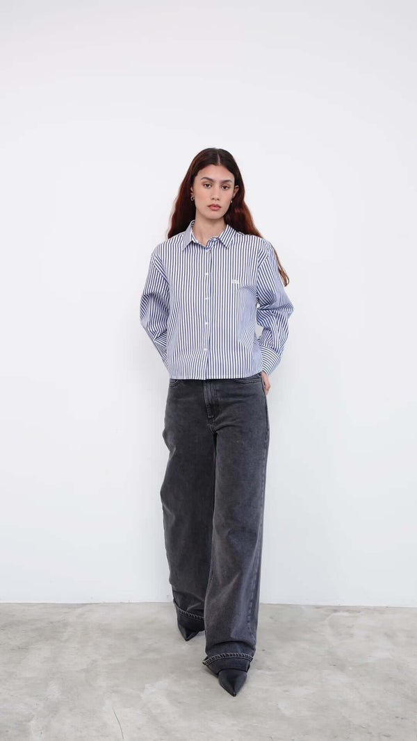 Livthelabel PIPPA SHIRT | Blue Striped