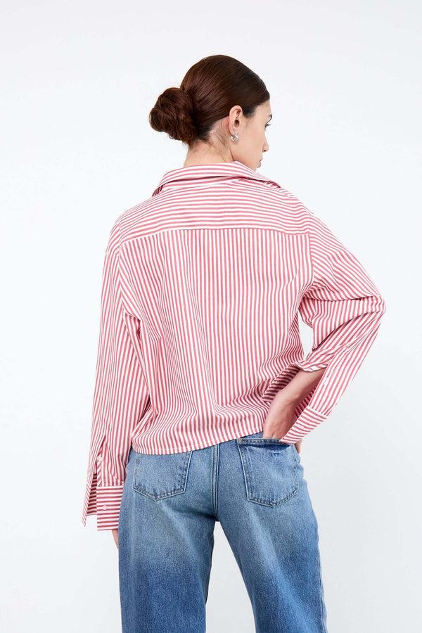 Livthelabel PIPPA SHIRT | Red Striped