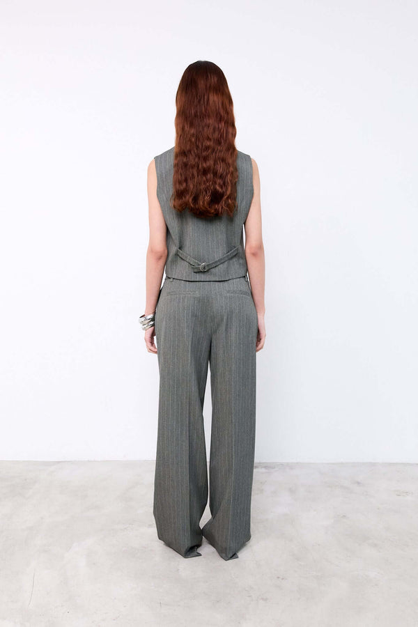 Livthelabel POPPY PANTS | Green Pinstripes