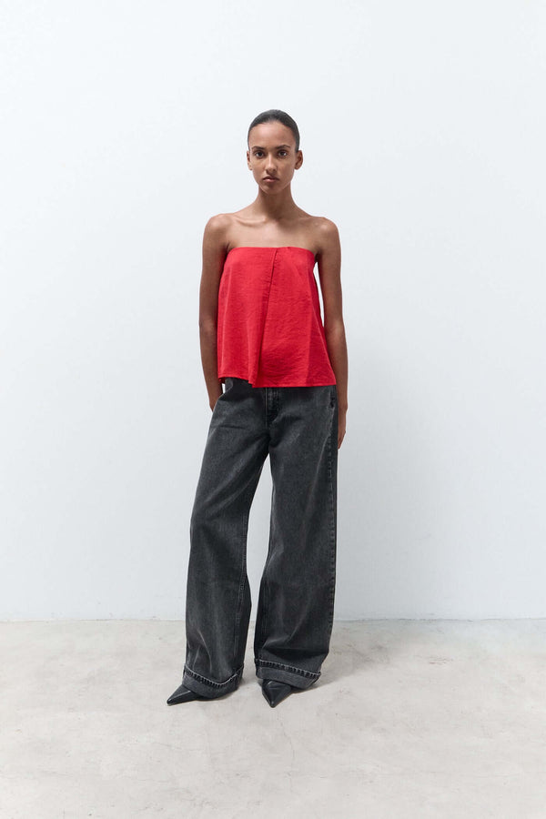 livthelabel SALMA TOP|Red