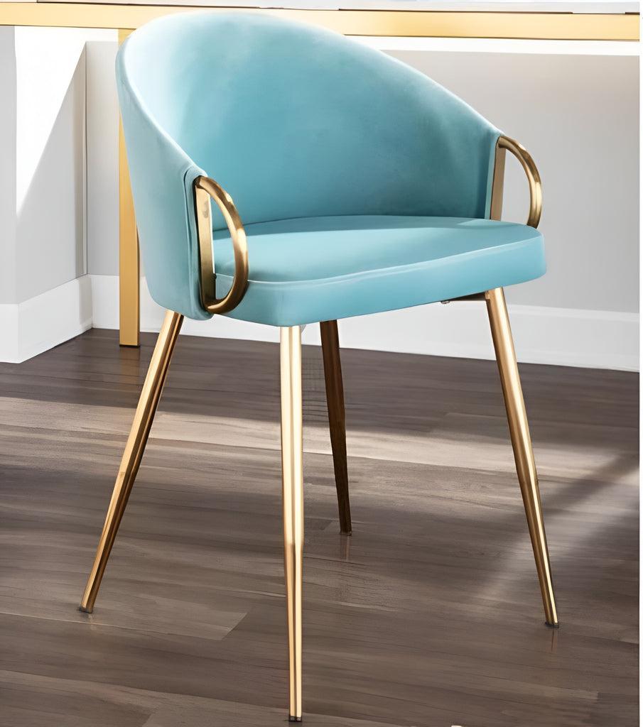 Lixra 4-Piece Velvet Fabric Upholstered Kitchen Chairs