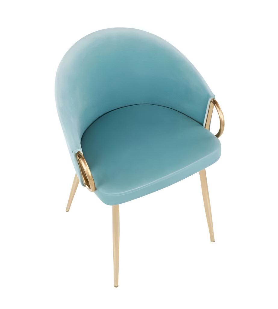 Lixra 4-Piece Velvet Fabric Upholstered Kitchen Chairs