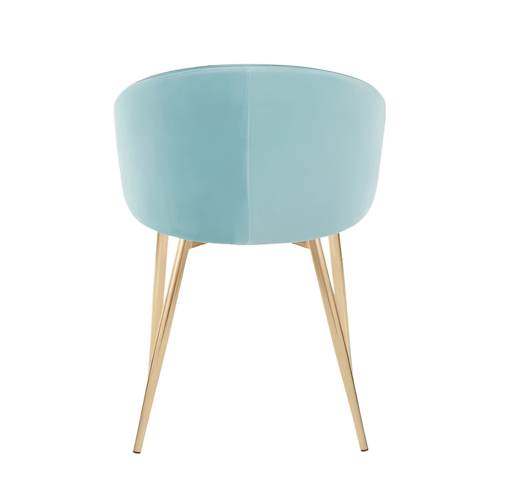 Lixra 4-Piece Velvet Fabric Upholstered Kitchen Chairs