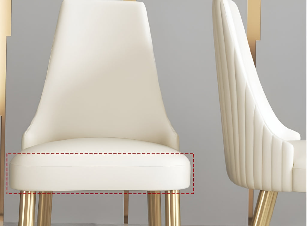 Lixra 6-Piece Modern Comfortable Leather Dining Chairs
