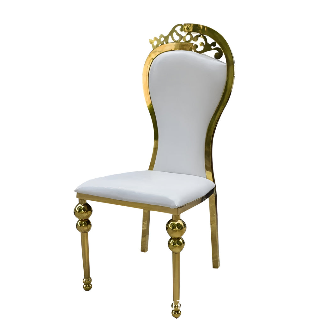 Lixra Armless Dining Chair With Leather Upholstery For 4