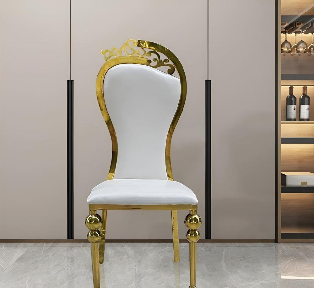 Lixra Armless Dining Chair With Leather Upholstery For 4