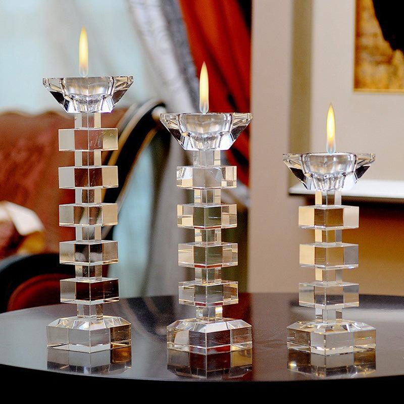 Lixra Artistic Design Post-Modern Glass Candle Holder