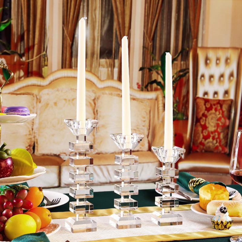 Lixra Artistic Design Post-Modern Glass Candle Holder