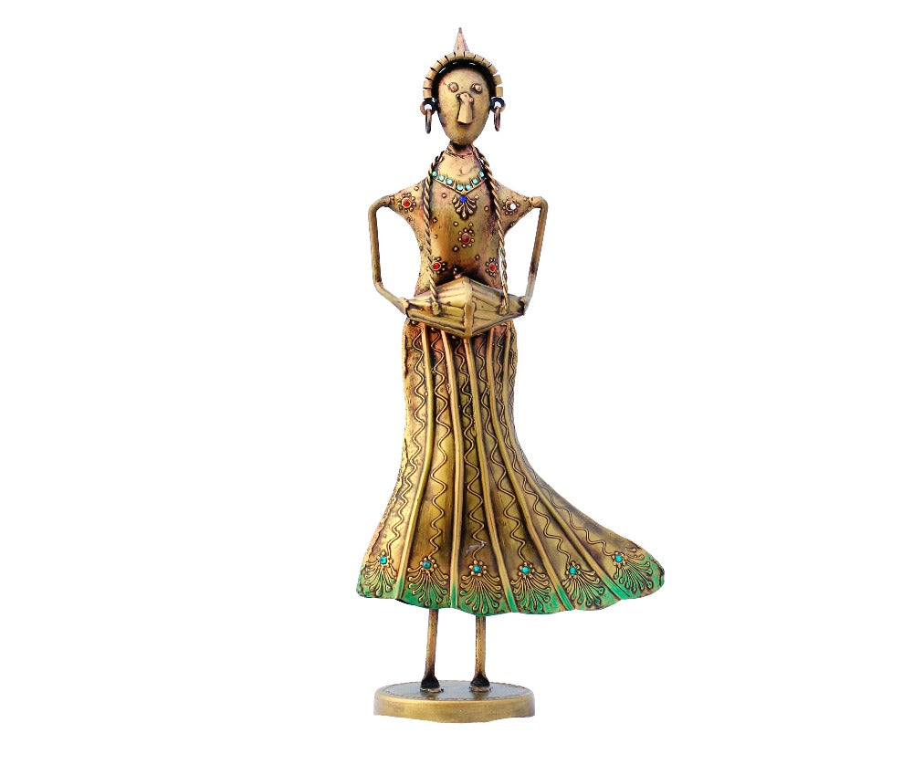 Lixra Artistically Handcrafted Metallic Gold Finish Showpiece