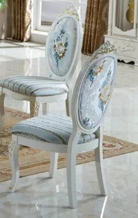 Lixra Brusten Antique European Round Dining Table Set