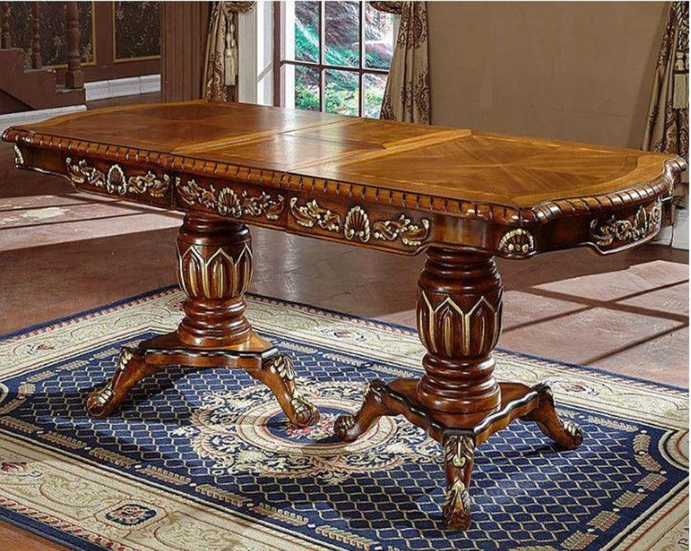 Lixra Brusten Rectangular European Wooden Dining Table
