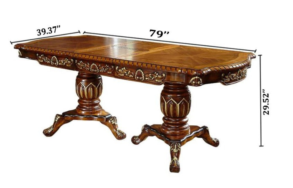 Lixra Brusten Rectangular European Wooden Dining Table