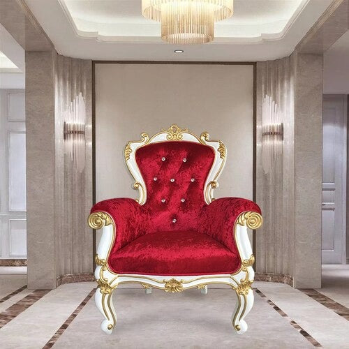 Lixra Button-Tufted Handcrafted Fabric Accent Chair