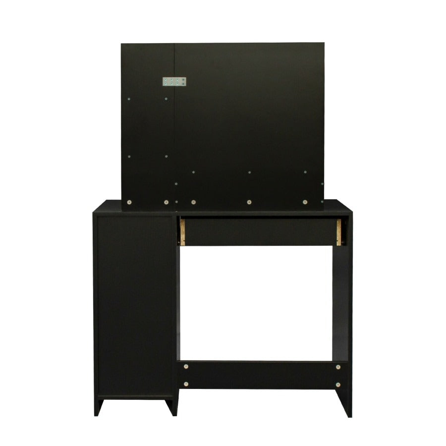Lixra Contemporary Alluring Design Solid Black Dresser Set