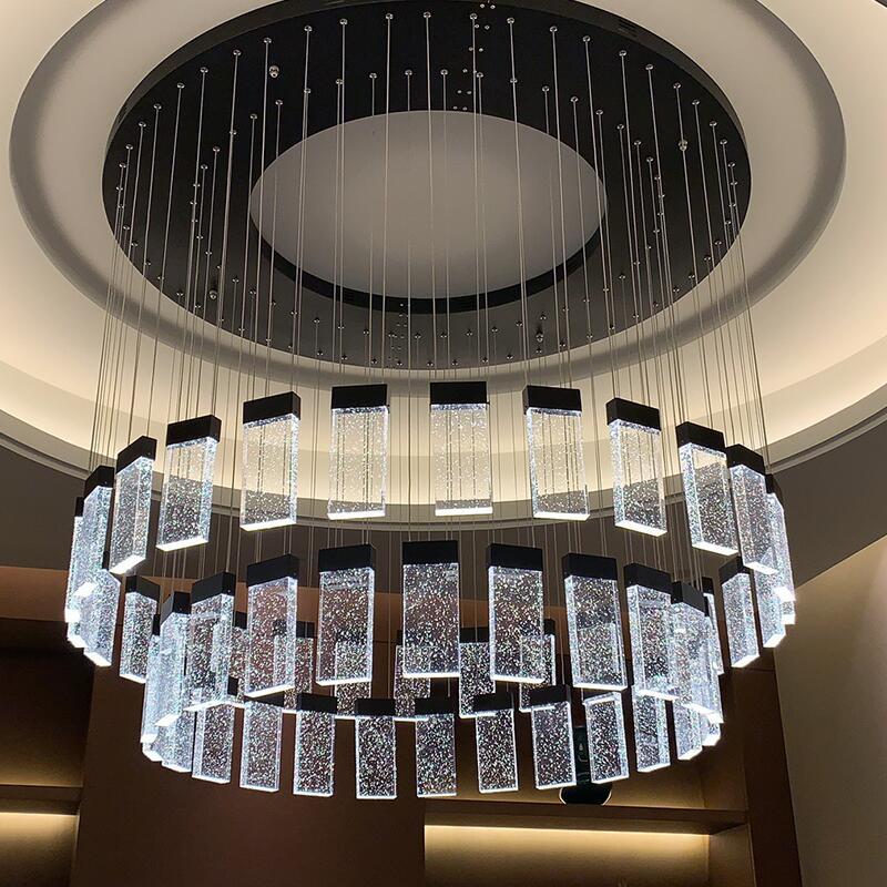 Lixra Contemporary Design Bubble Glass LED Chandelier
