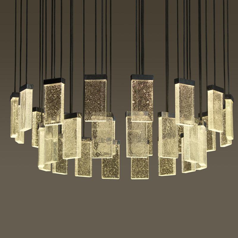 Lixra Contemporary Design Bubble Glass LED Chandelier