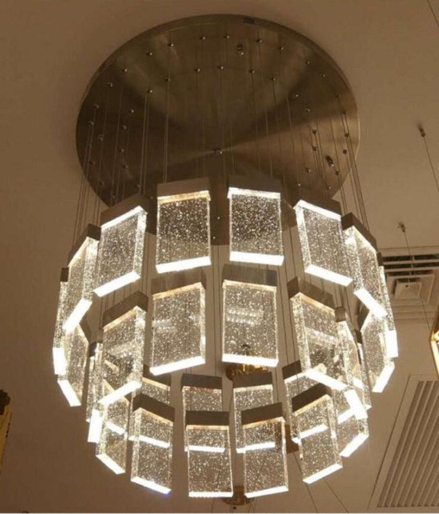 lixra Contemporary Design Bubble Glass LED Chandelier