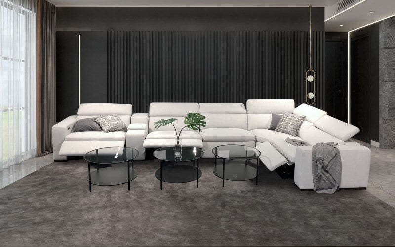 lixra Contemporary Design Fabric Electric Recliner Sofa