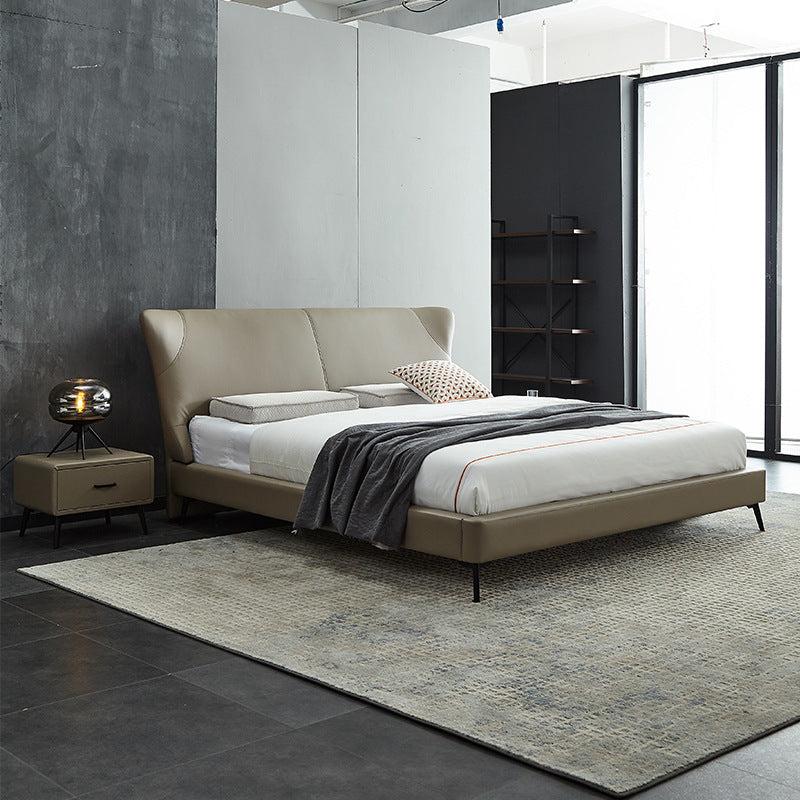 lixra Contemporary Design Sumptuous Comfy Leather Bed