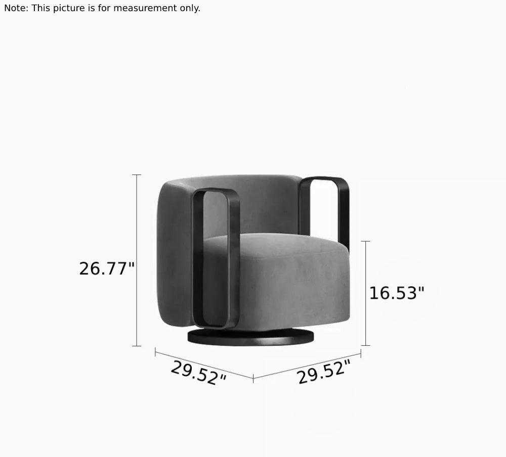 Lixra Contemporary Design Sumptuous Leather Accent Chair