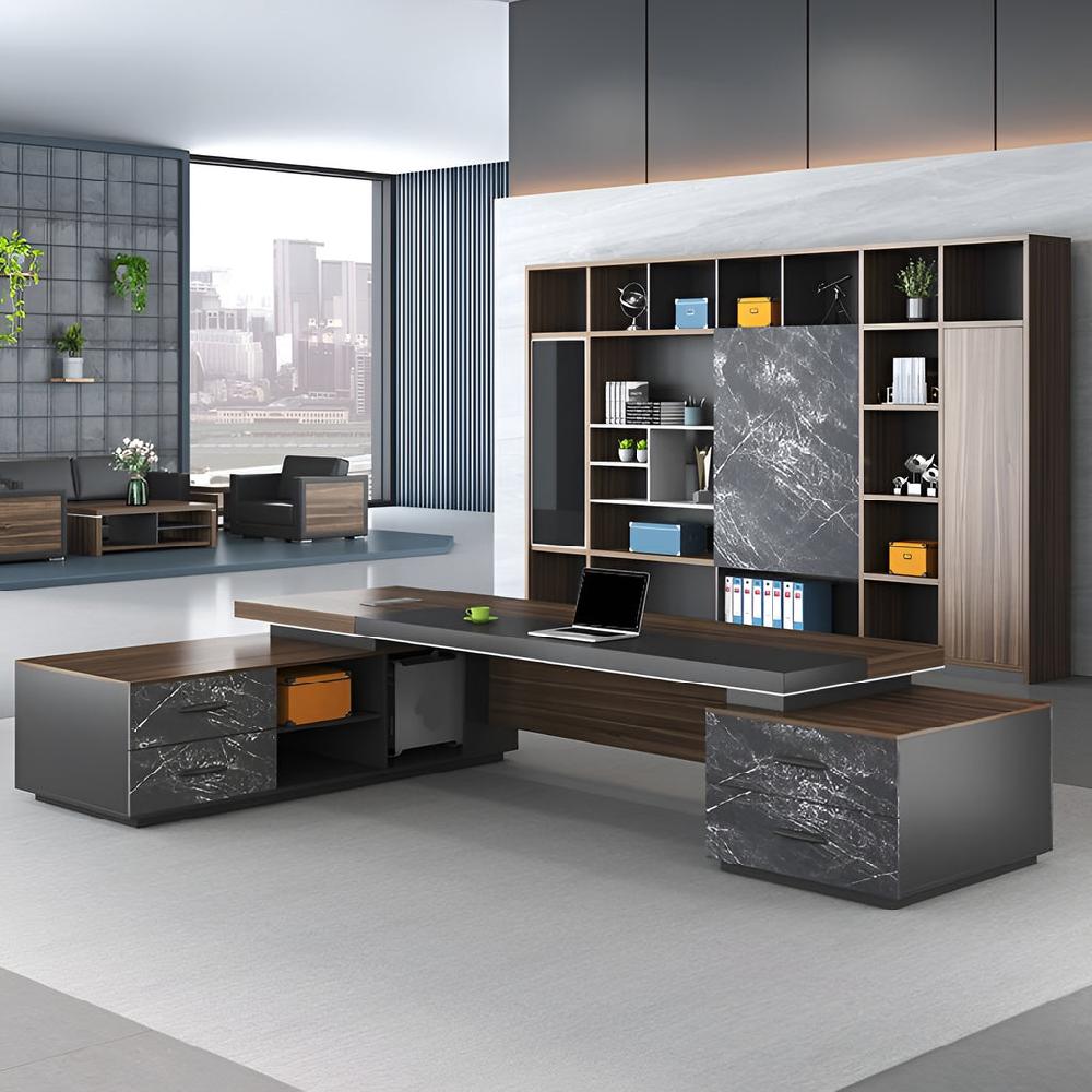 Lixra Contemporary Multi-Storage Wooden Bookshelves