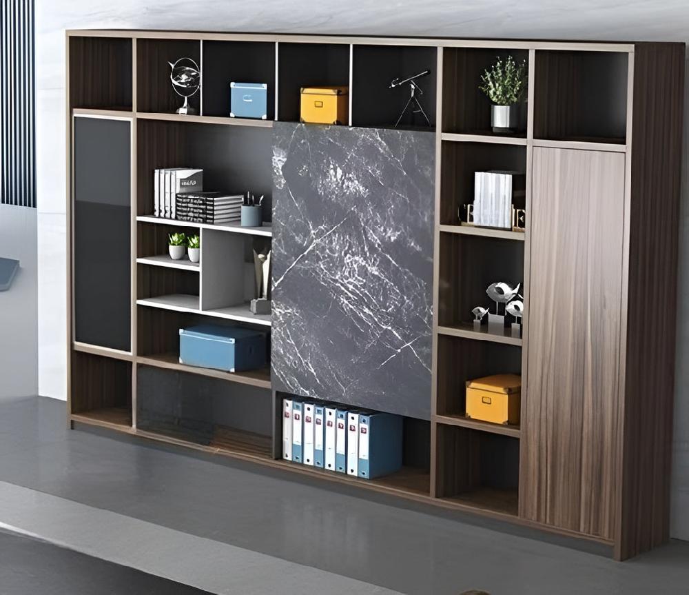 lixra Contemporary Multi-Storage Wooden Bookshelves
