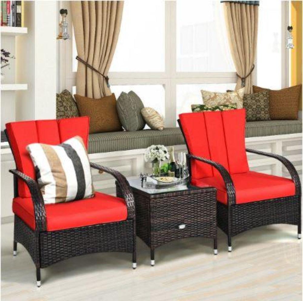 Lixra Contemporary Style 3 Pieces Of Outdoor Furniture Set