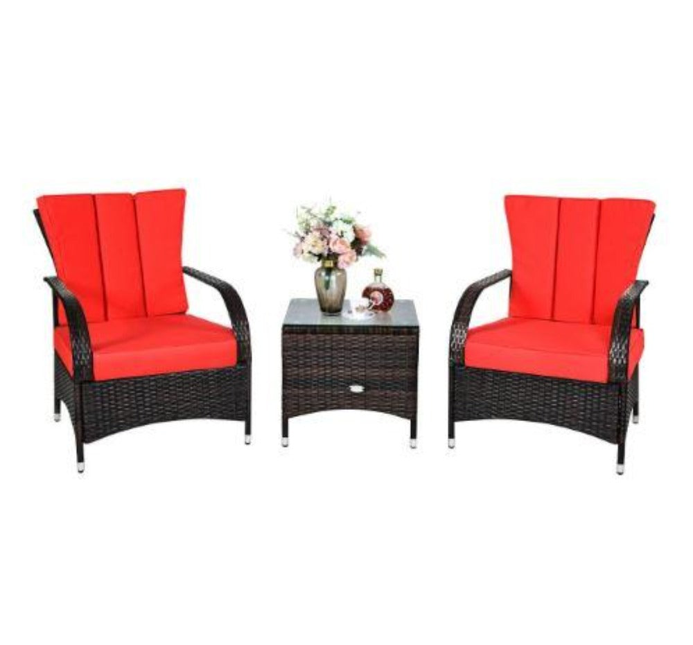 Lixra Contemporary Style 3 Pieces Of Outdoor Furniture Set