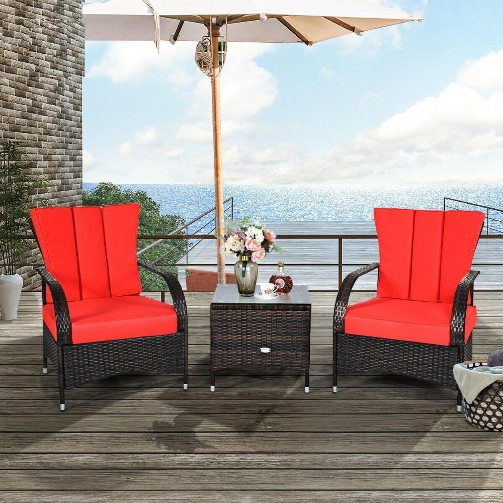 lixra Contemporary Style 3 Pieces of Outdoor Furniture Set