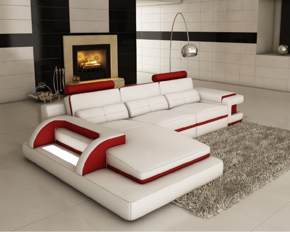 Lixra Contemporary Style Palatial Cozy Leather Sectional Sofa