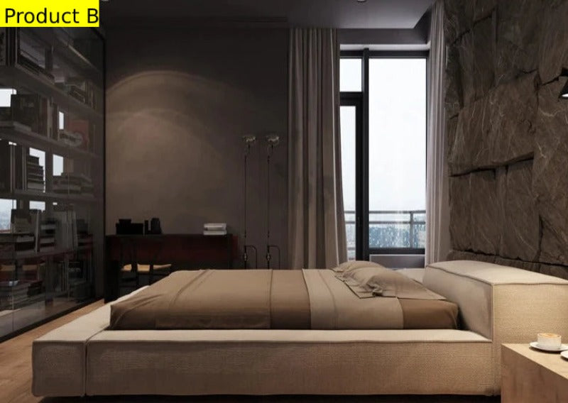 Lixra Contemporary Trailblazing Design Comfy Fabric Bed